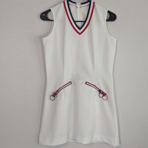 Jentzen 10 Vintage White Tennis Dress 70s